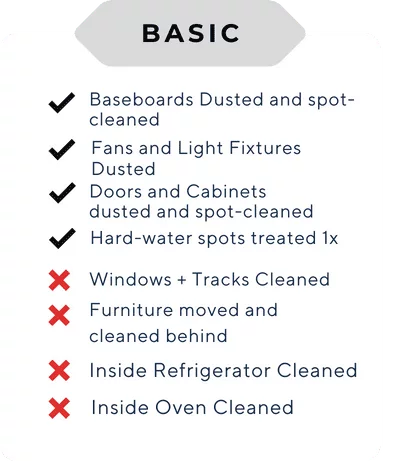 Basic Deep Clean Options