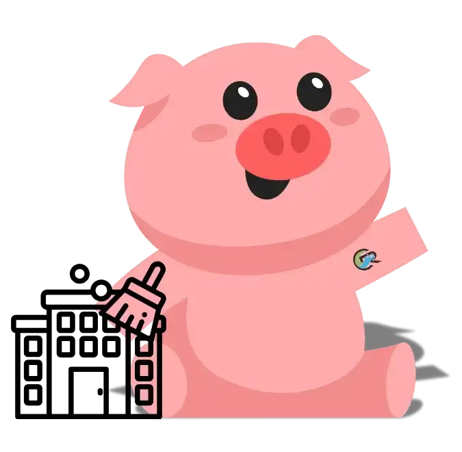 Squeeker next to a building