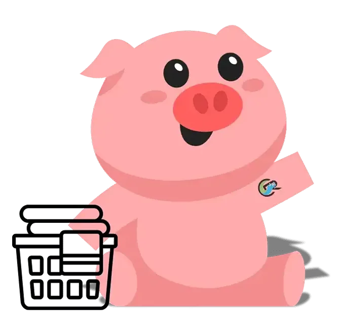 Laundry Squeeker next to a laundry basket